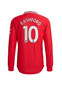 Manchester United Marcus Rashford #10 Voetbaltruitje Thuis tenue 2022-23 Lange Mouw